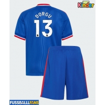 Manchester United Patrick Dorgu #13 Auswärts Trikotsatz Kinder 2026-27 Kurzarm (+ Kurze Hosen)